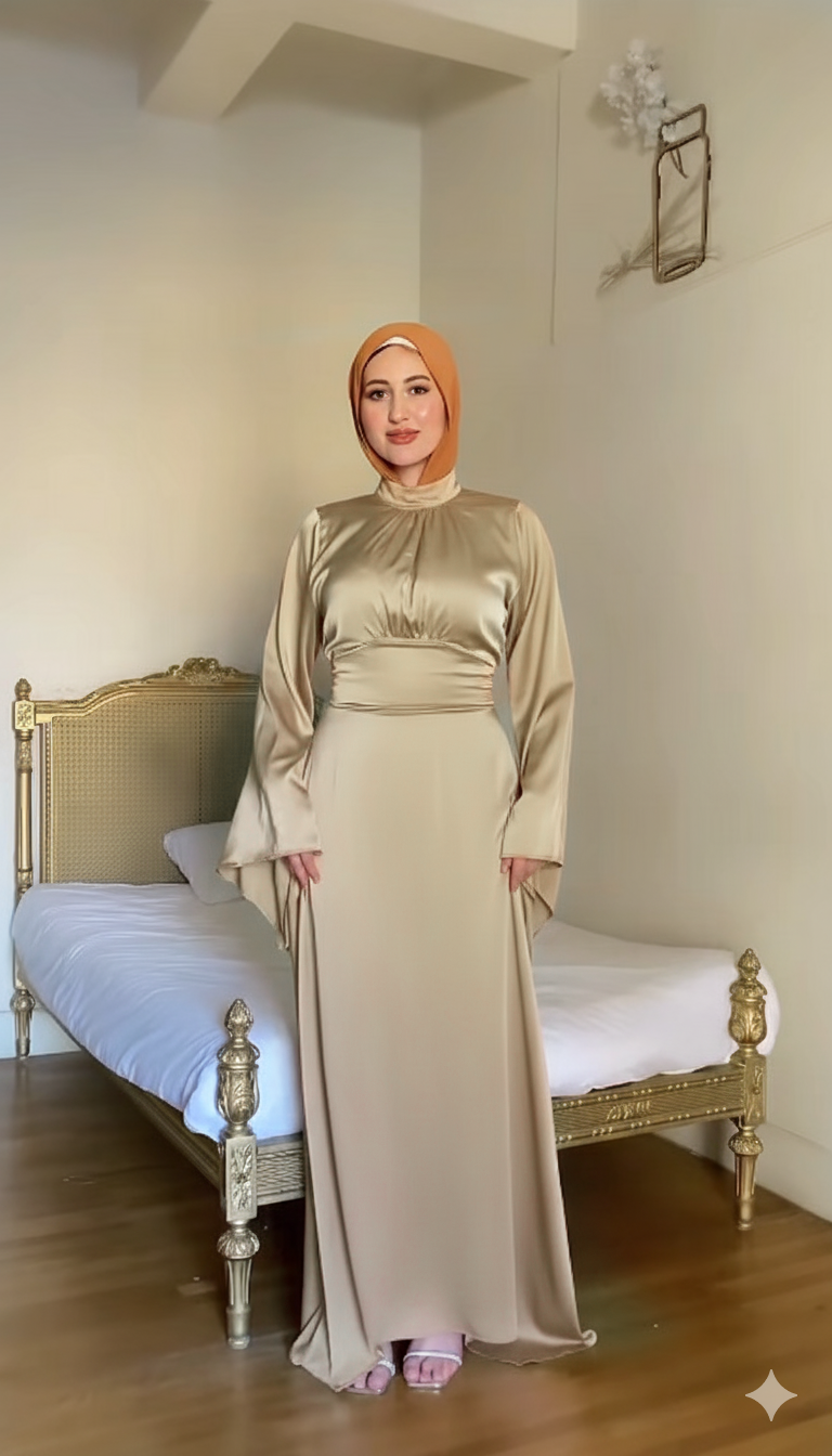 فساتين ساتان مذهلة للأناقة والمناسبات