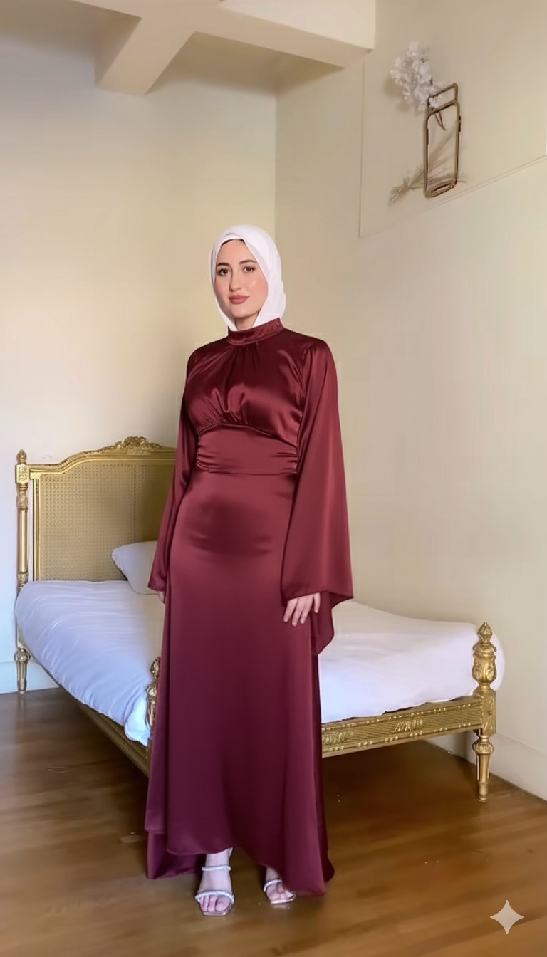 فساتين ساتان مذهلة للأناقة والمناسبات
