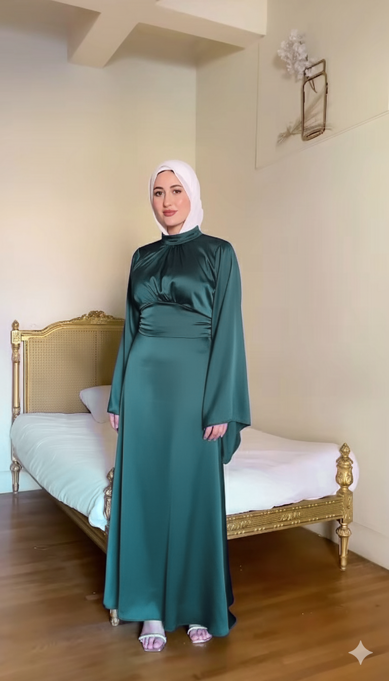 فساتين ساتان مذهلة للأناقة والمناسبات