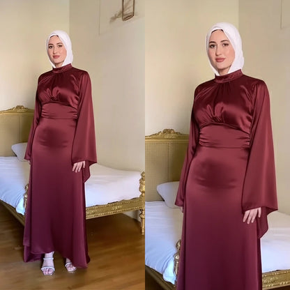 فساتين ساتان مذهلة للأناقة والمناسبات